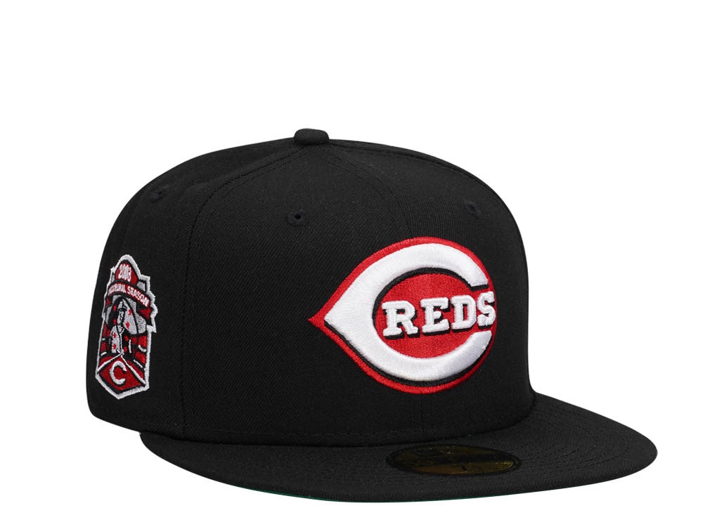 New Era Cincinnati Reds Inaugural Season 2003 Black Dome Throwback Edition 59Fifty Fitted Cap