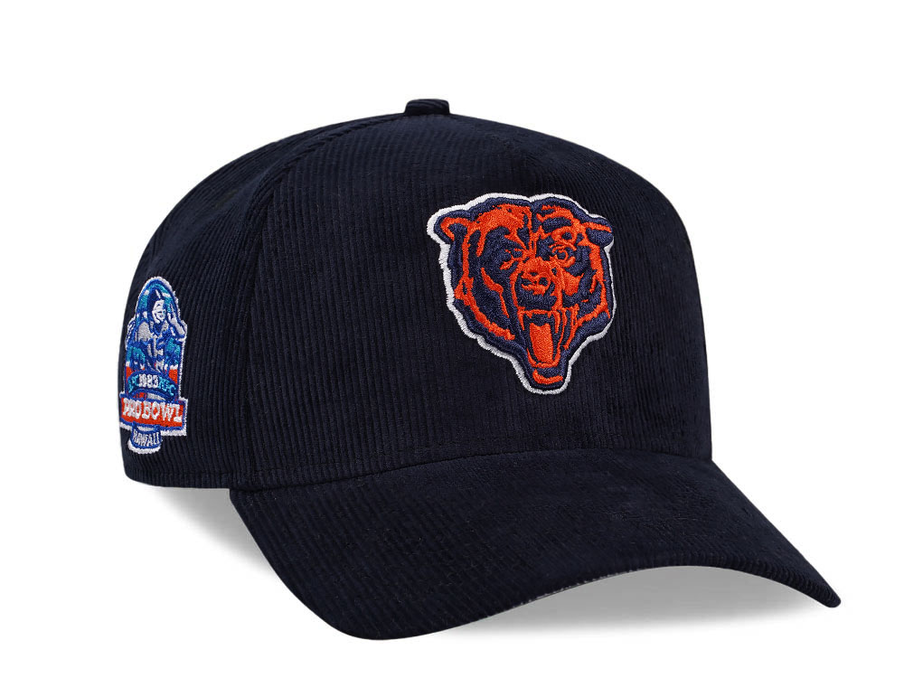 New Era Chicago Bears Pro Bowl 1983 Black Corduroy Edition 9Forty A Frame Snapback Cap