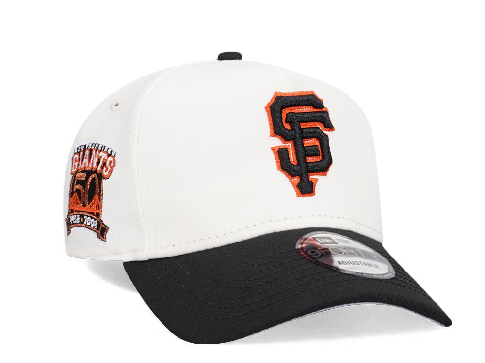 New Era San Francisco Giants 50th Anniversary Chrome Two Tone 9Forty A Frame Snapback Cap