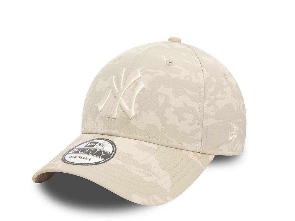 New Era New York Yankees Camo Beige 9Forty Strapback Cappellini