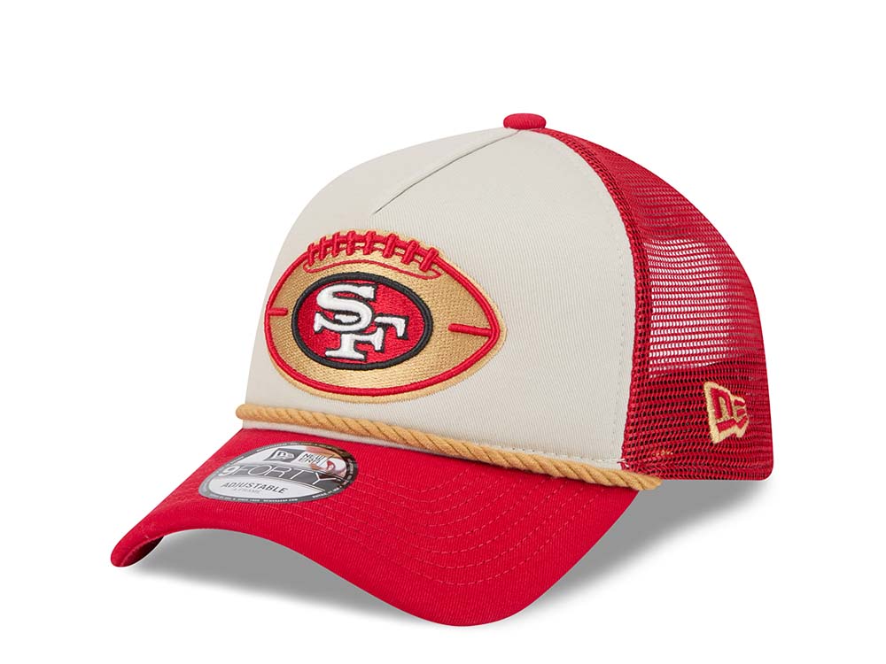 New Era San Francisco 49ers Sideline 2024 9Forty A Frame Trucker Snapback Cappellini