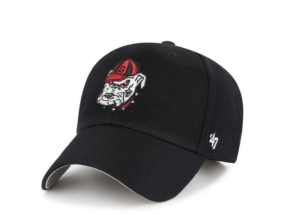 47Brand Georgia Bulldogs Black Wool MVP Strapback Cap