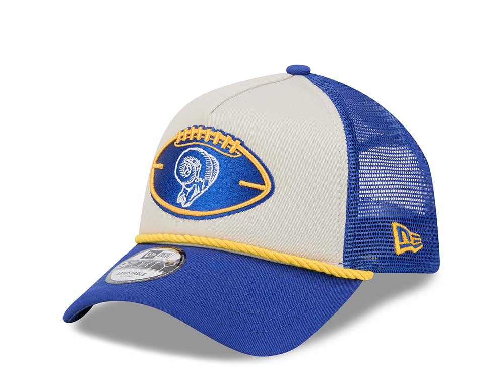 New Era Los Angeles Rams Sideline 2024 9Forty A Frame Trucker Snapback Cappellini