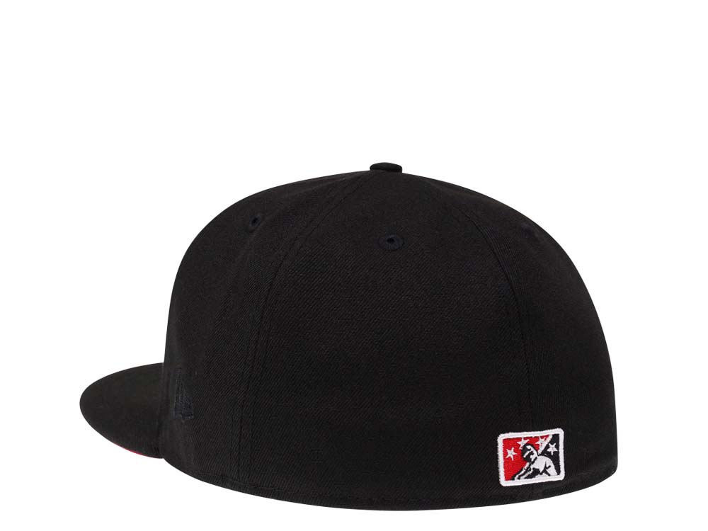 Fashion black and red fitted hat