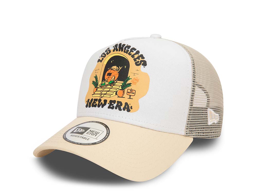 New Era Los Angeles Graphic Trucker A Frame Snapback Cappellini