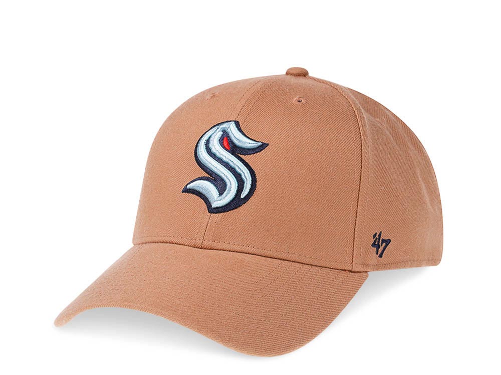 47Brand Seattle Kraken Camel Classic Snapback Cap