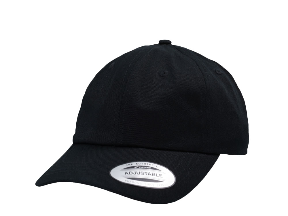 Yupoong Basic Black Low Profile Strapback Cappellini