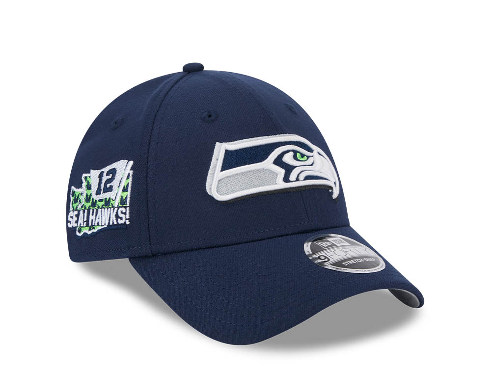 New Era Seattle Seahawks NFL24 Draft 9Forty Stretch Snapback Cappellini