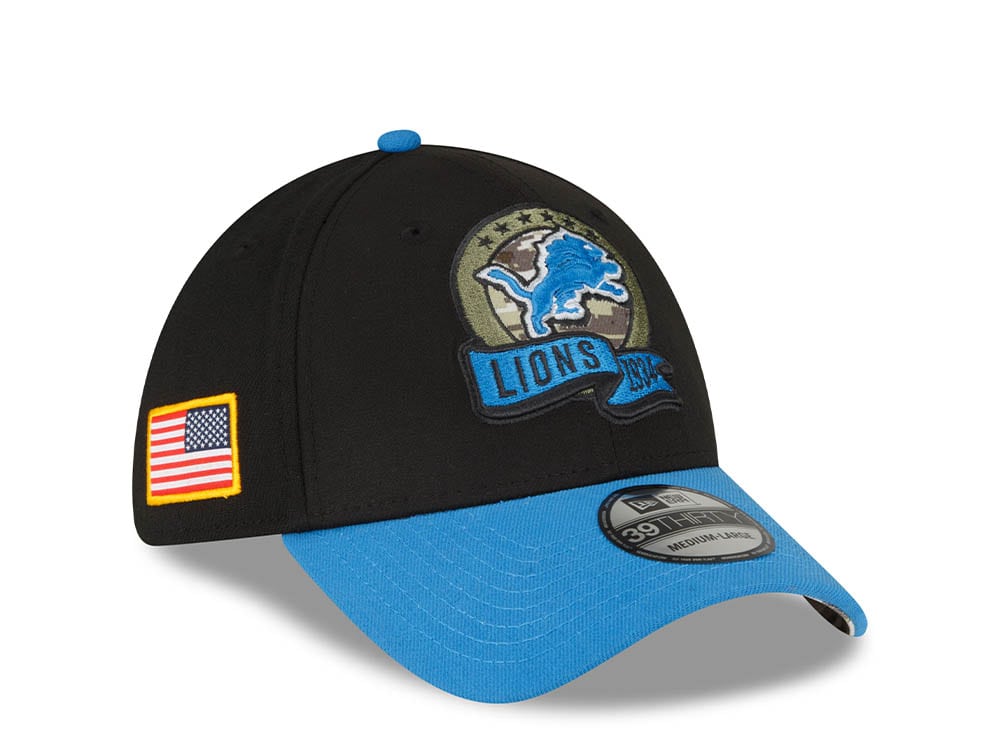 New Era Detroit Lions Salute to Service 2022 39Thirty Stretch Cap TOPPERZSTORE.IT