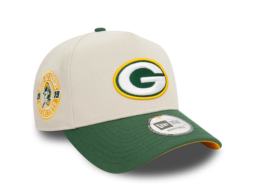 New Era Green Bay Packers Est 1919 Chrome Two Tone A Frame Snapback Cappellini