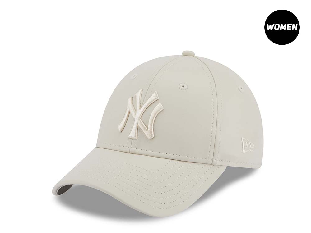 New Era New York Yankees Beige Leather Womens 9Forty Snapback Cappellini