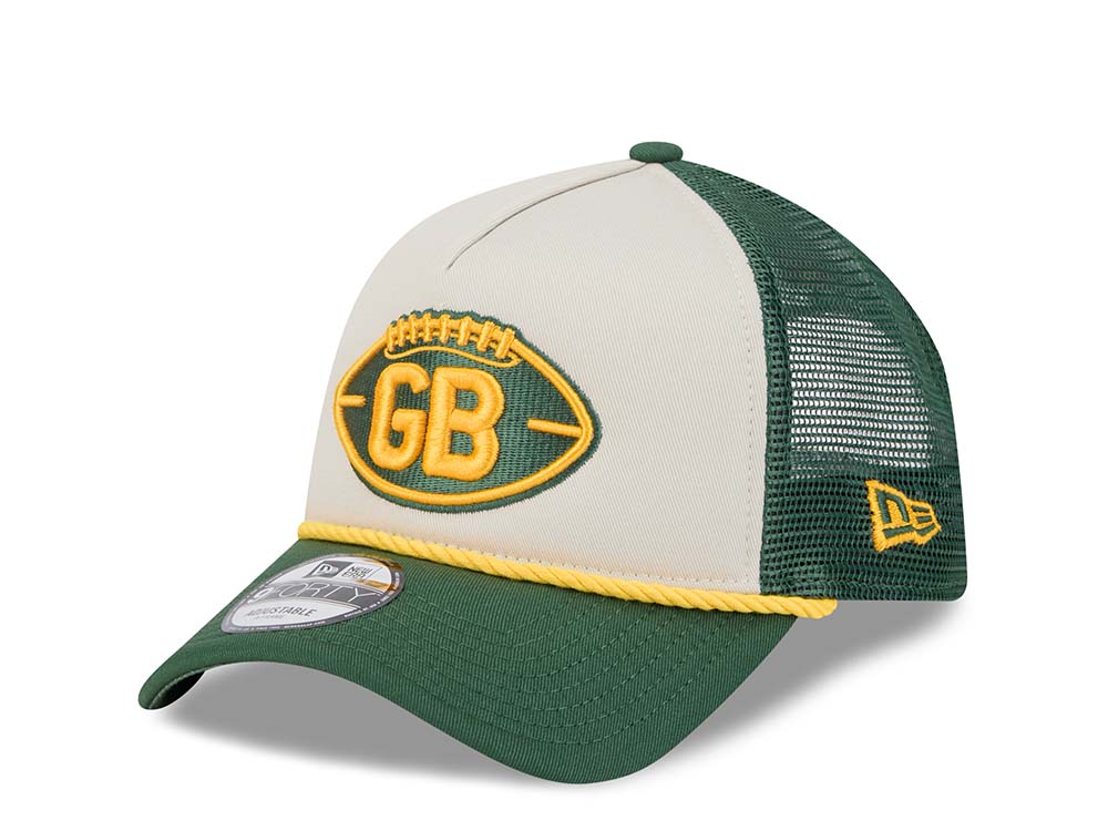 New Era Green Bay Packers Sideline 2024 9Forty A Frame Trucker Snapback Cappellini