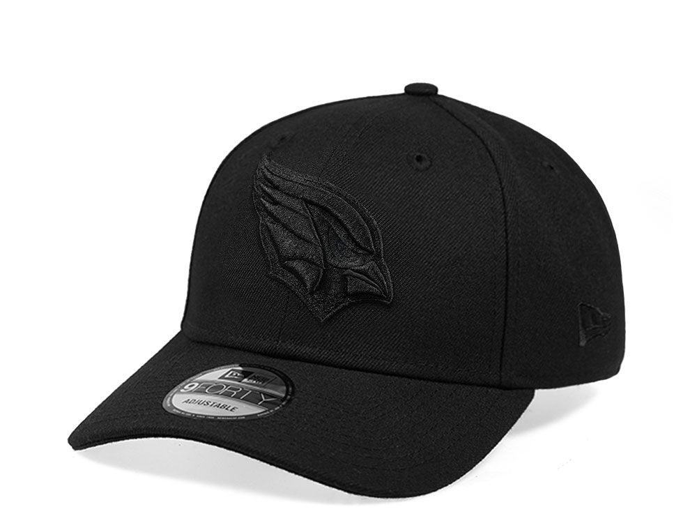 New Era Arizona Cardinals All Black 9Forty Strapback Cap