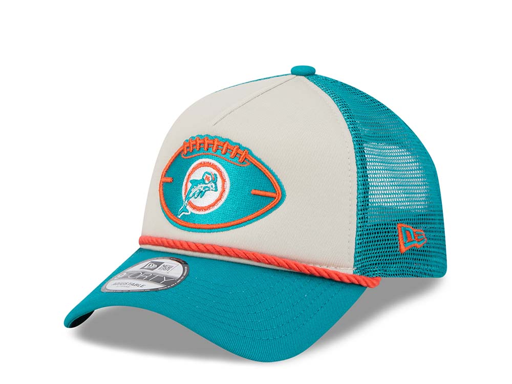 New Era Miami Dolphins Sideline 2024 9Forty A Frame Trucker Snapback Cappellini