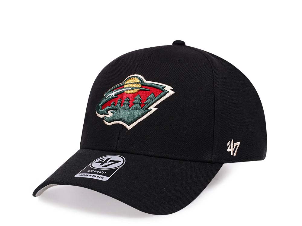 47Brand Minnesota Wild Classic Black Strapback Cap