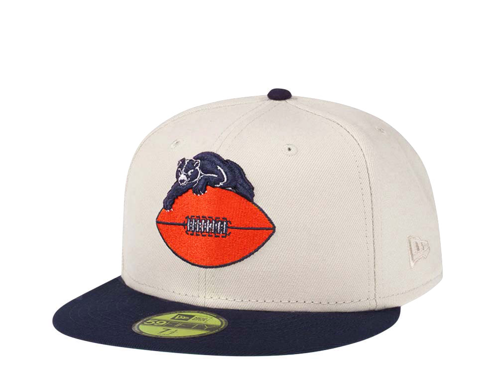 New Era Chicago Bears Cream Two Tone Edition 59Fifty Fitted Cap