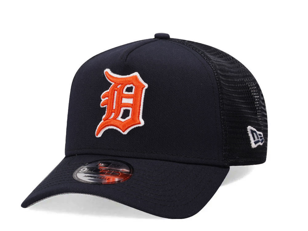 New Era Detroit Tigers Navy Trucker A Frame 9Forty Snapback Cappelini