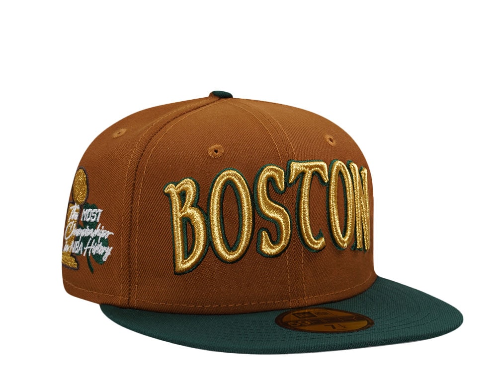 New Era Boston Celtics Bourbon Two Tone Prime Edition 59Fifty Fitted Cap