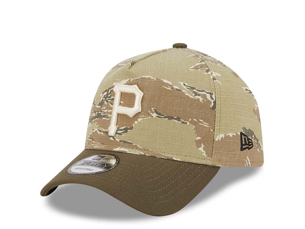 New Era Pittsburgh Pirates Tiger Camo Two Tone 9Forty A Frame Snapback Cappellini