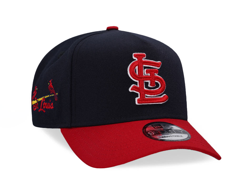 New Era St. Louis Cardinals Navy Two Tone  9Forty A Frame Snapback Cap