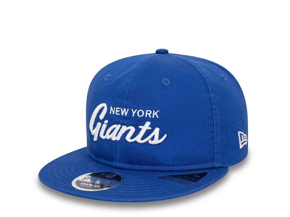 New Era New York Giants Retro Royal Blue 9Fifty Retro Crown Snapback Cappellini