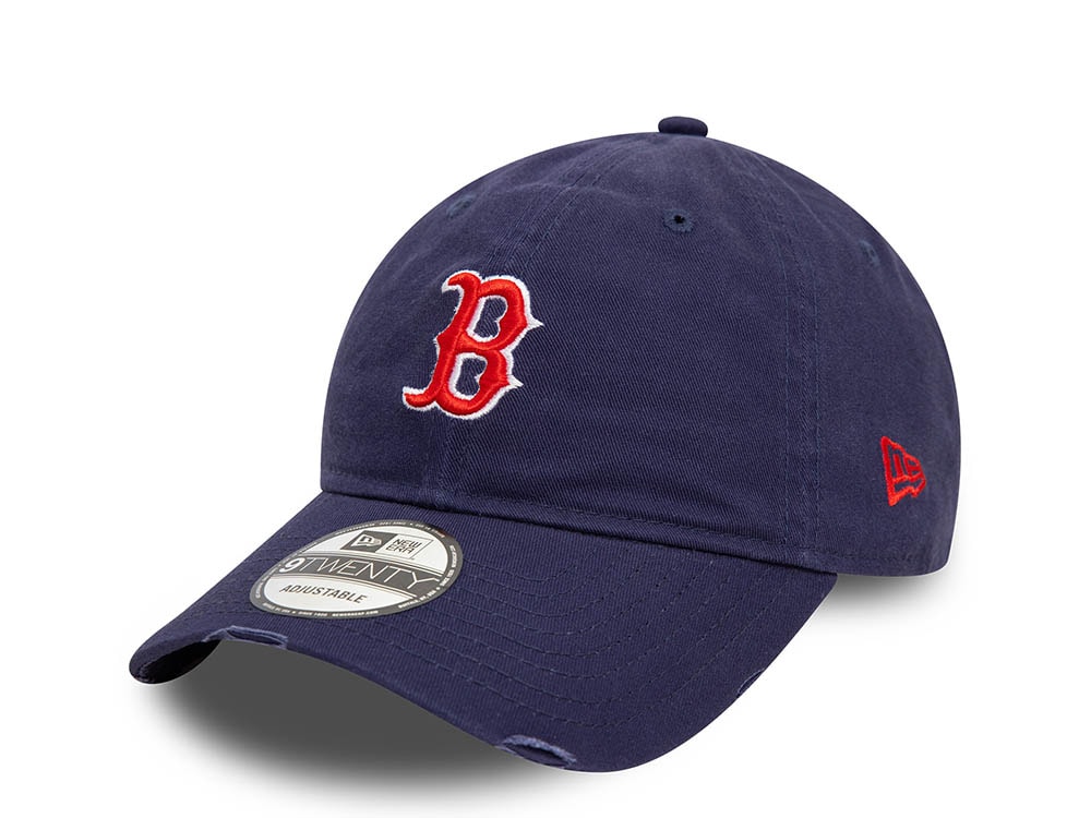 New Era Boston Red Sox Distressed Navy 9Twenty Strapback Cap