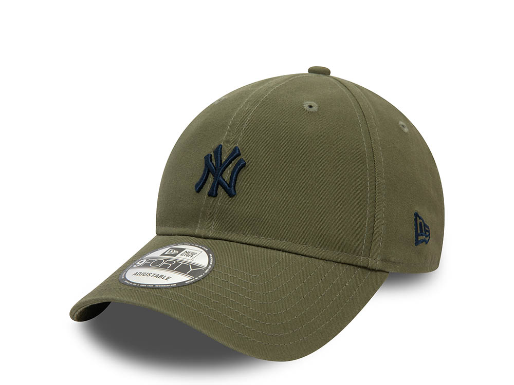 New Era New York Yankees Washed Olive 9Forty Strapback Cappellini