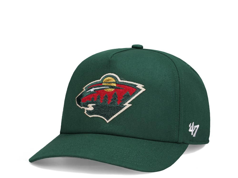 47Brand Minnesota Wild Dark Green Nantasket Captain Snapback Cap