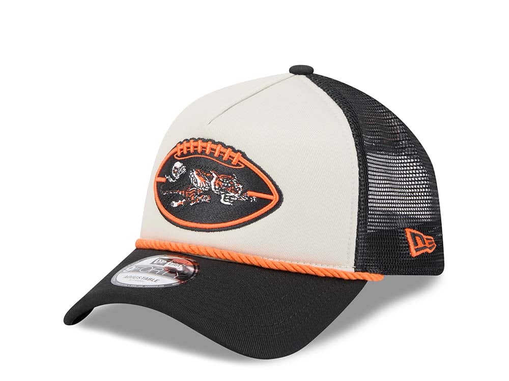 New Era Cincinnati Bengals Sideline 2024 9Forty A Frame Trucker Snapback Cappellini