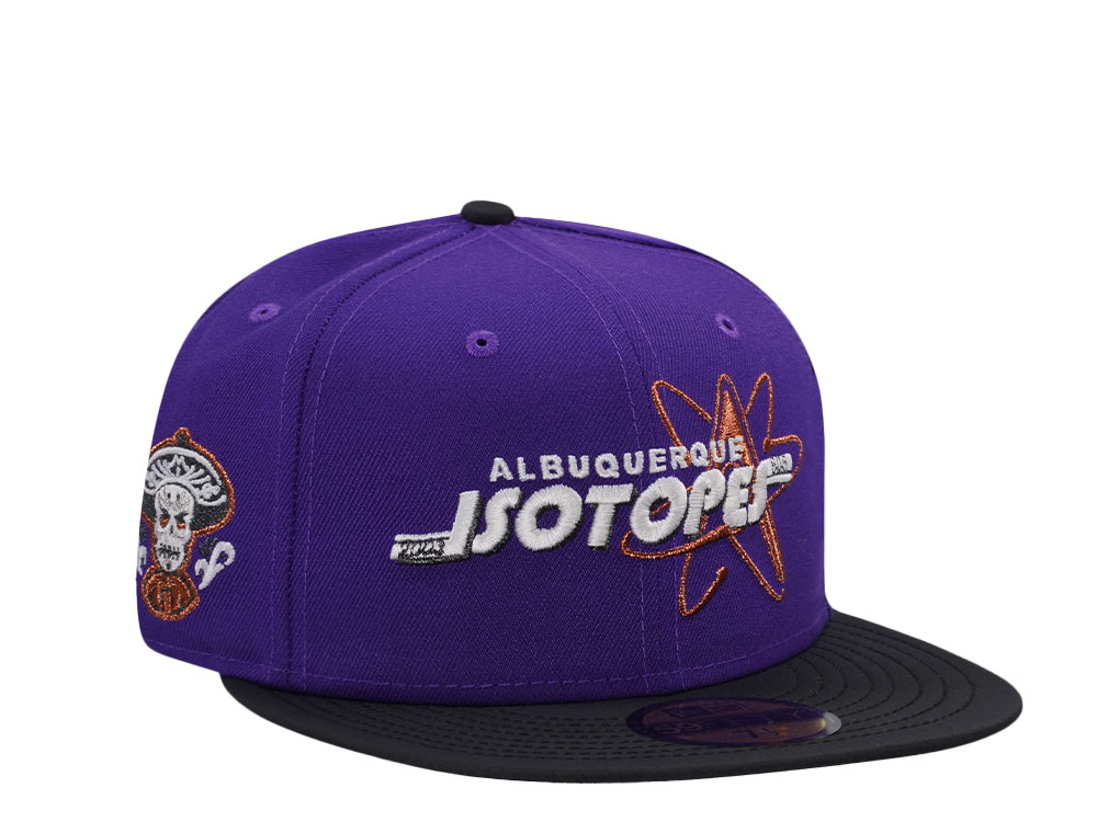 New Era Albuquerque Isotopes Purple Glow Ripstop Brim Edition 59Fifty Fitted Cap