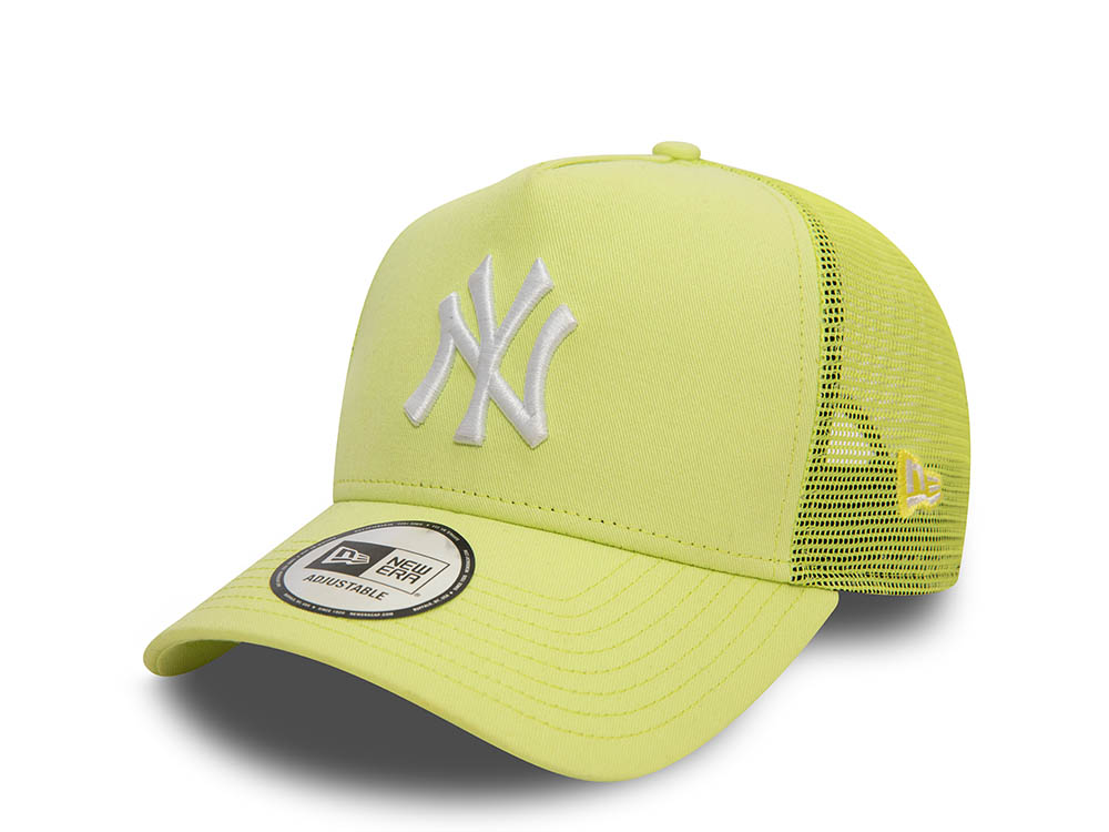 New Era New York Yankees League Yellow Trucker A Frame Snapback Cappellini