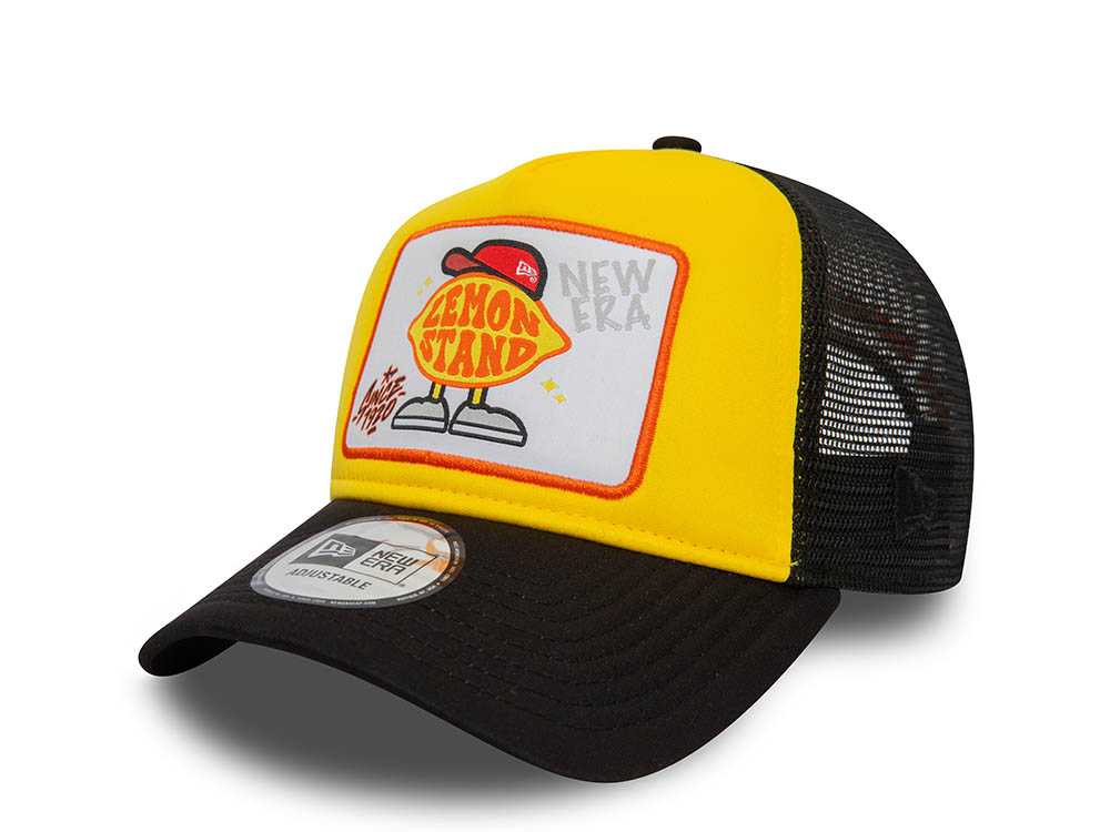 New Era Lemon Stand Patch Trucker A Frame Snapback Cappellini