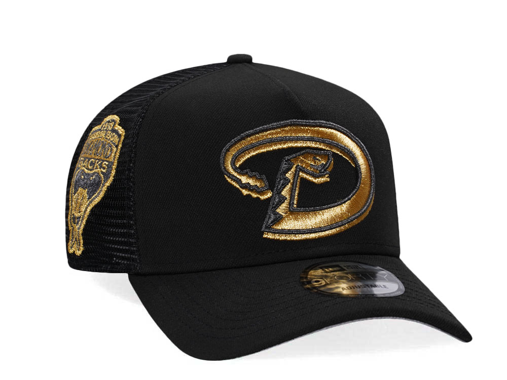 New Era Arizona Diamondbacks Inaugural season 98 Black And Gold Trucker A Frame 9Forty Cappellini