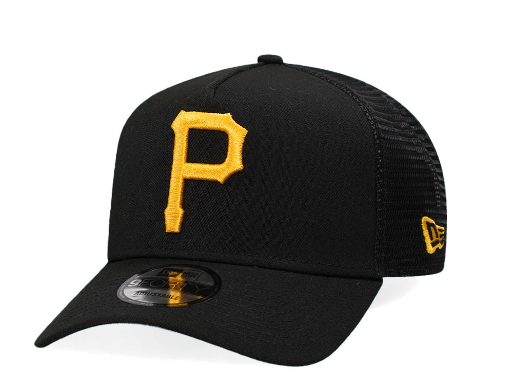 New Era Pittsburgh Pirates Black Trucker A Frame 9Forty Snapback Cappelini