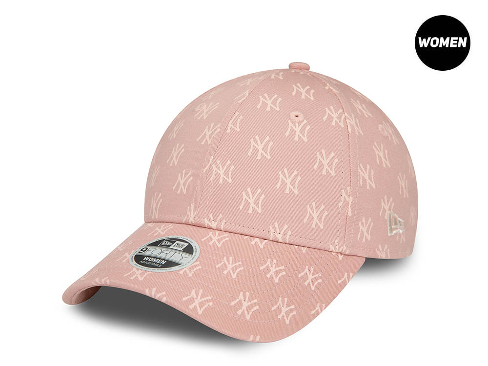 New Era New York Yankees Monogram Pink Womens 9Forty Strapback Cappellini