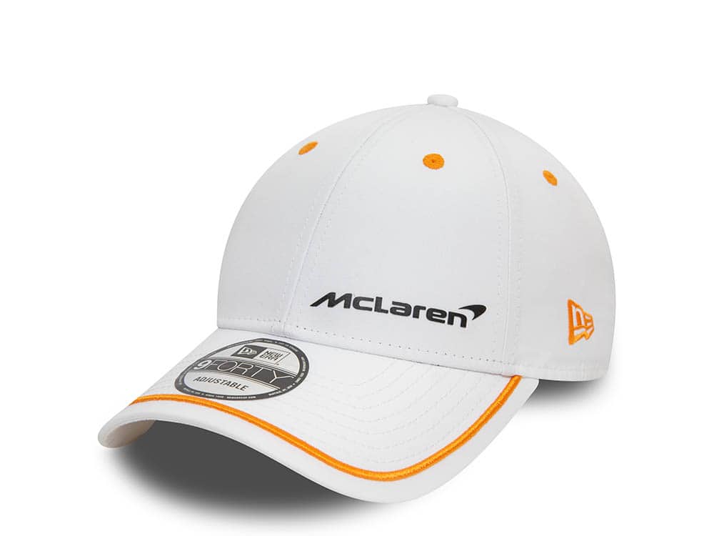 New Era Mclaren Automotive Contrast Piping White 9Forty Strapback Cappellini