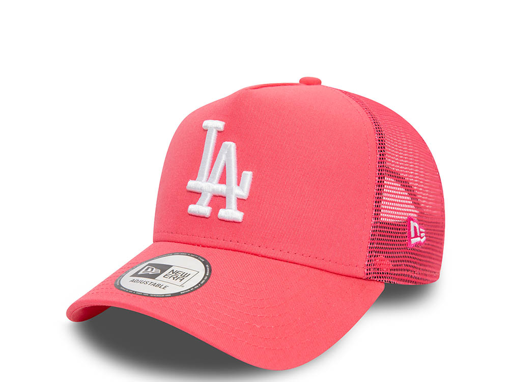 New Era Los Angeles Dodgers Pink A Frame Trucker Snapback Cappellini