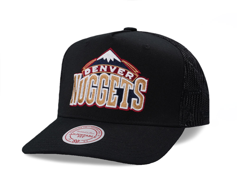 Mitchell & Ness Denver Nuggets Black Monogram Trucker Edition Snapback Cappellini