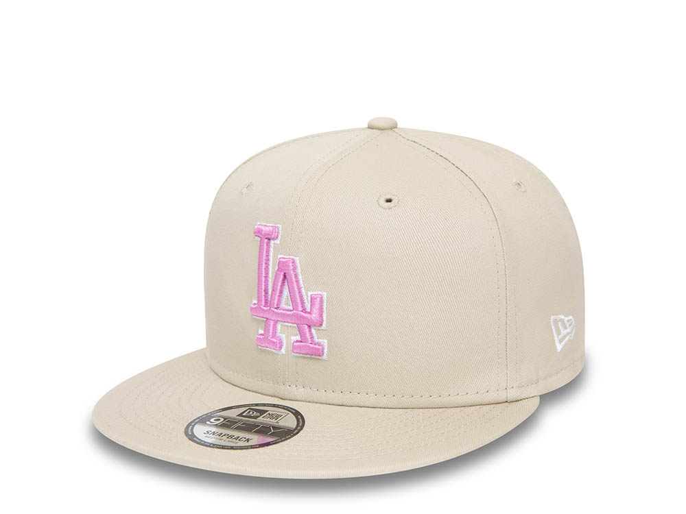 New Era Los Angeles Dodgers White Outline Olive   9Fifty Snapback Cappellini