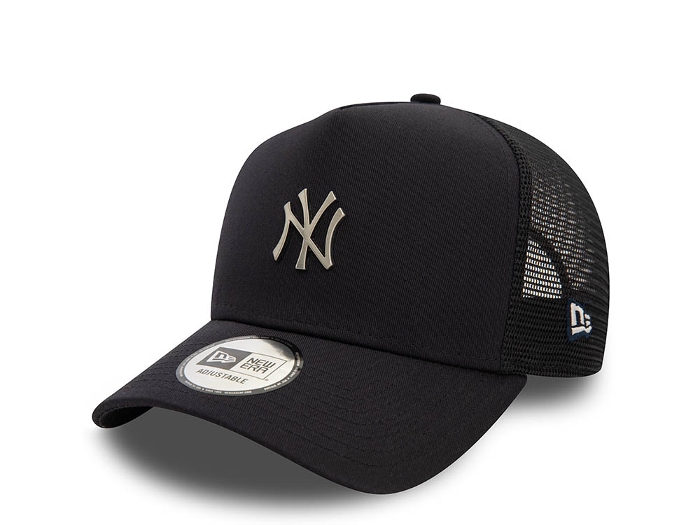 New Era New York Yankees Metal Logo Trucker A Frame Snapback Cappellini