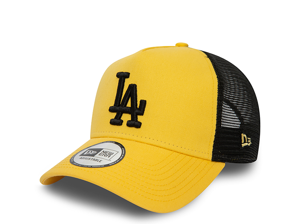 New Era Los Angeles Dodgers League Essential Yellow 9Forty A Frame Trucker Snapback Cappellini