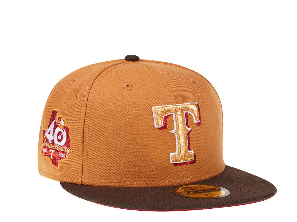 New Era Texas Rangers 40th Anniversary Golden Glove Two Tone Edition 59Fifty Fitted Cap