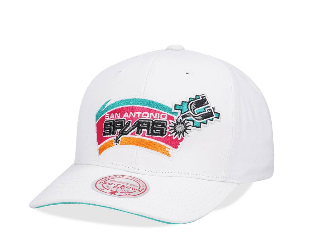 Mitchell & Ness San Antonio Spurs All in Pro White Snapback Cap