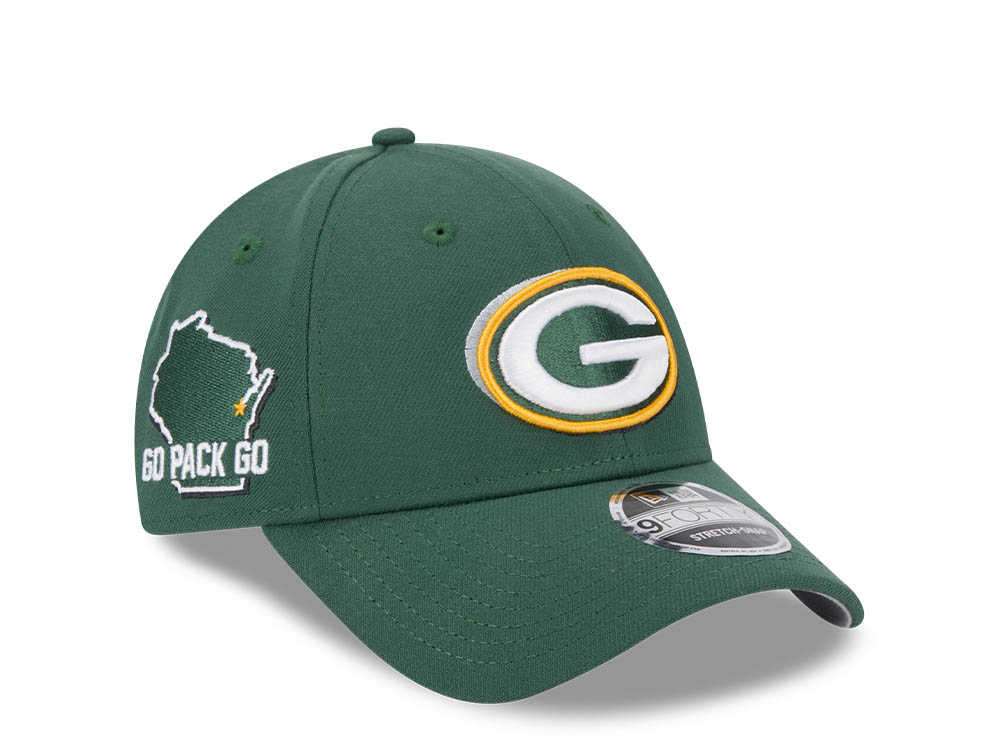 New Era Green Bay Packers NFL24 Draft 9Forty Stretch Snapback Cappellini