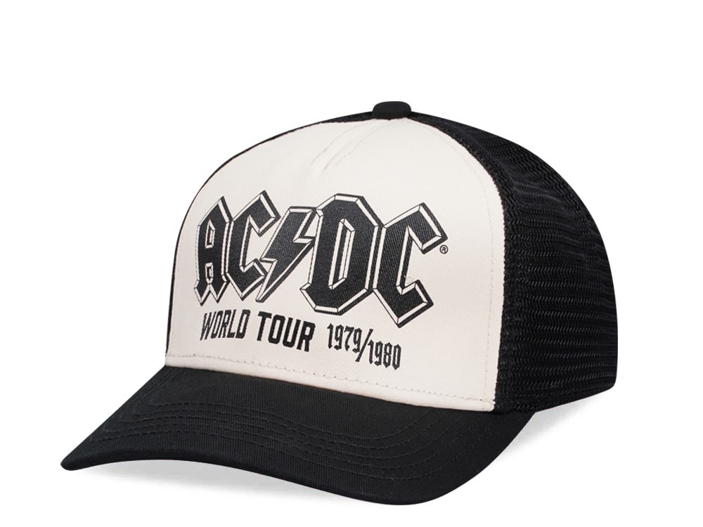 American Needle ACDC Siclair Black Trucker Snapback Cap