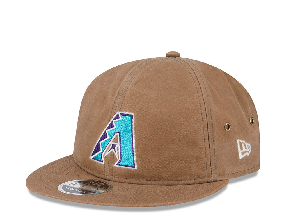 New Era Arizona Diamondbacks Waxed Canvas Khaki 9Fifty Retro Crown Strapback Cappellini