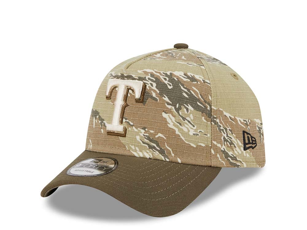 New Era Texas Rangers Tiger Camo Two Tone 9Forty A Frame Snapback Cappellini