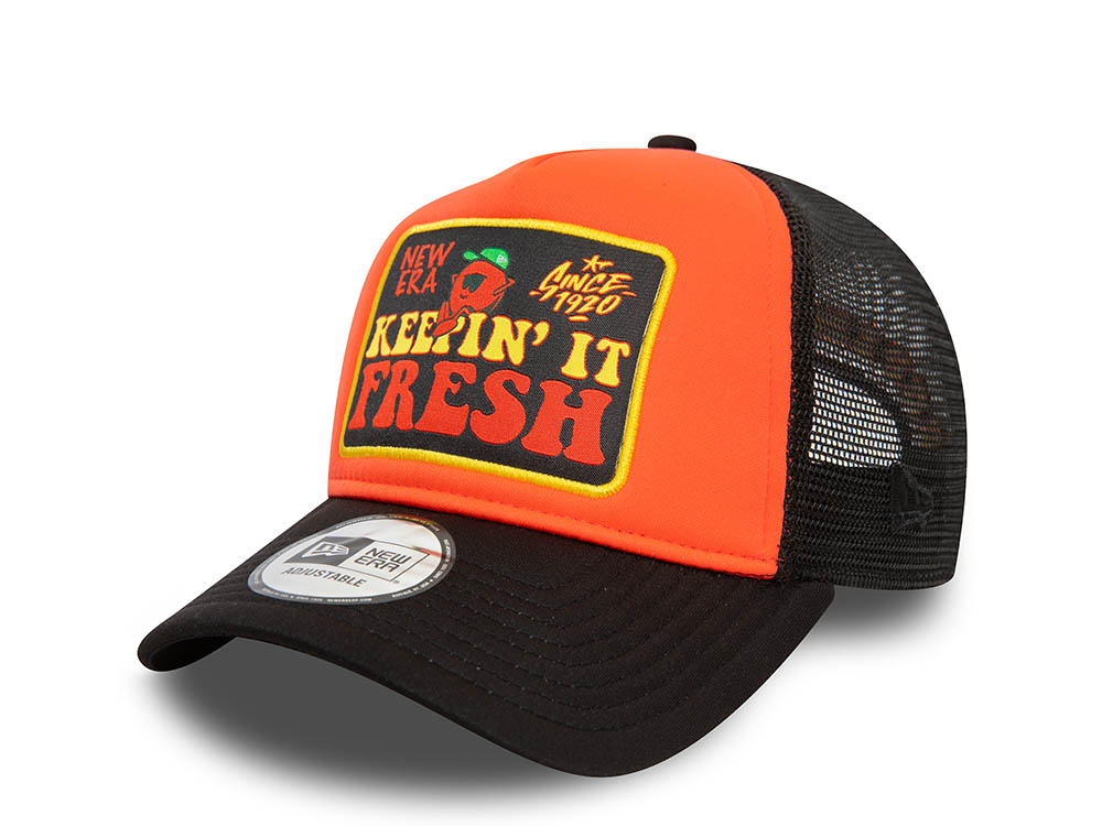 New Era Keepin It Fresh Patch Trucker A Frame Snapback Cappellini