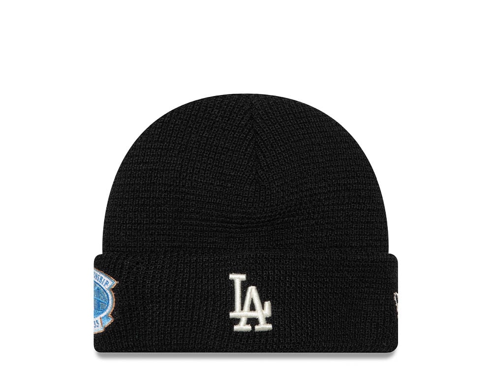 New Era Los Angeles Dodgers 1st World Champion 1955 Short Cuff Beanie Black Mütze