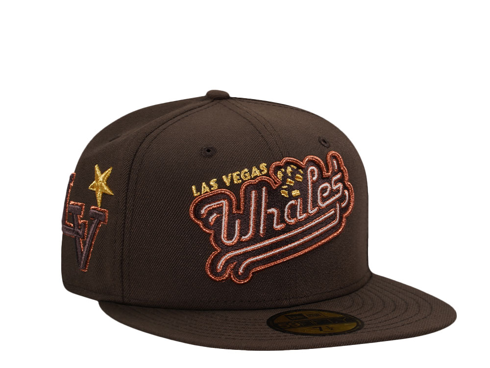 New Era Las Vegas Aviators Whales Walnut Metallic Prime Edition 59Fifty Fitted Cap